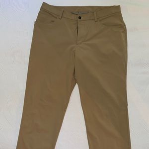 Lululemon ABC pants size 38 TALL inseam 37 color: tan